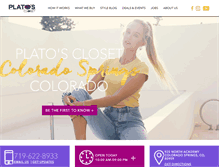 Tablet Screenshot of platosclosetcoloradosprings.com